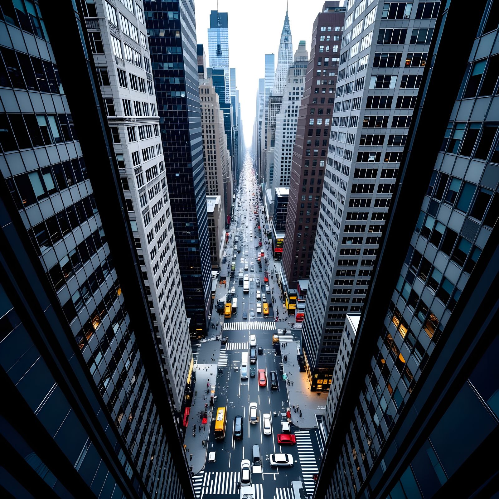 New York City View from Skyscraper Height