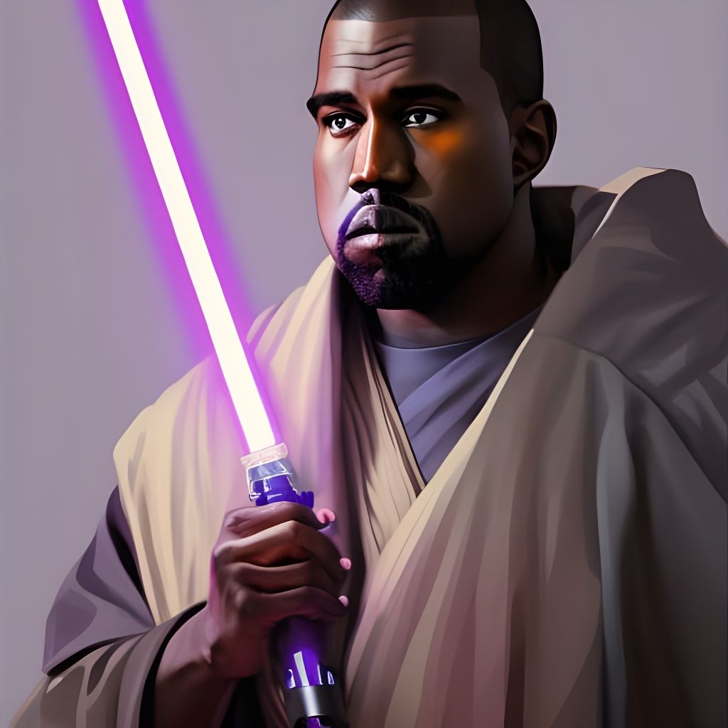Jedi Knight Portrait in Hyperdetailed Digital Art