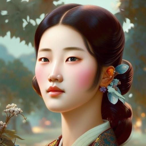 Beautiful Korean Girl 1940's style