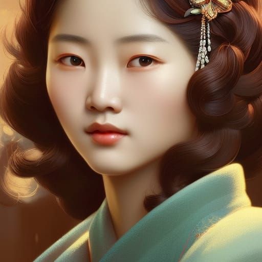 Beautiful Korean Girl 1940's style
