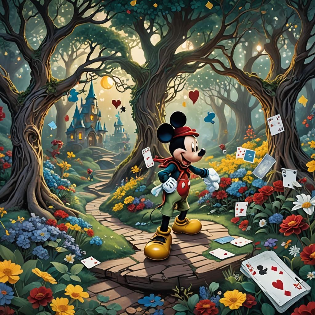 Mickey Mouse in Wonderland