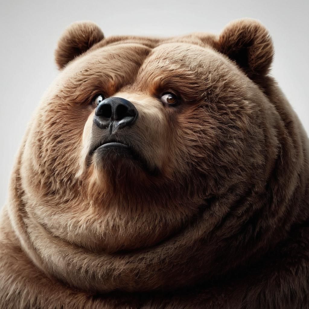 Contemptuous Grizzly Bear with Disdainful Glare