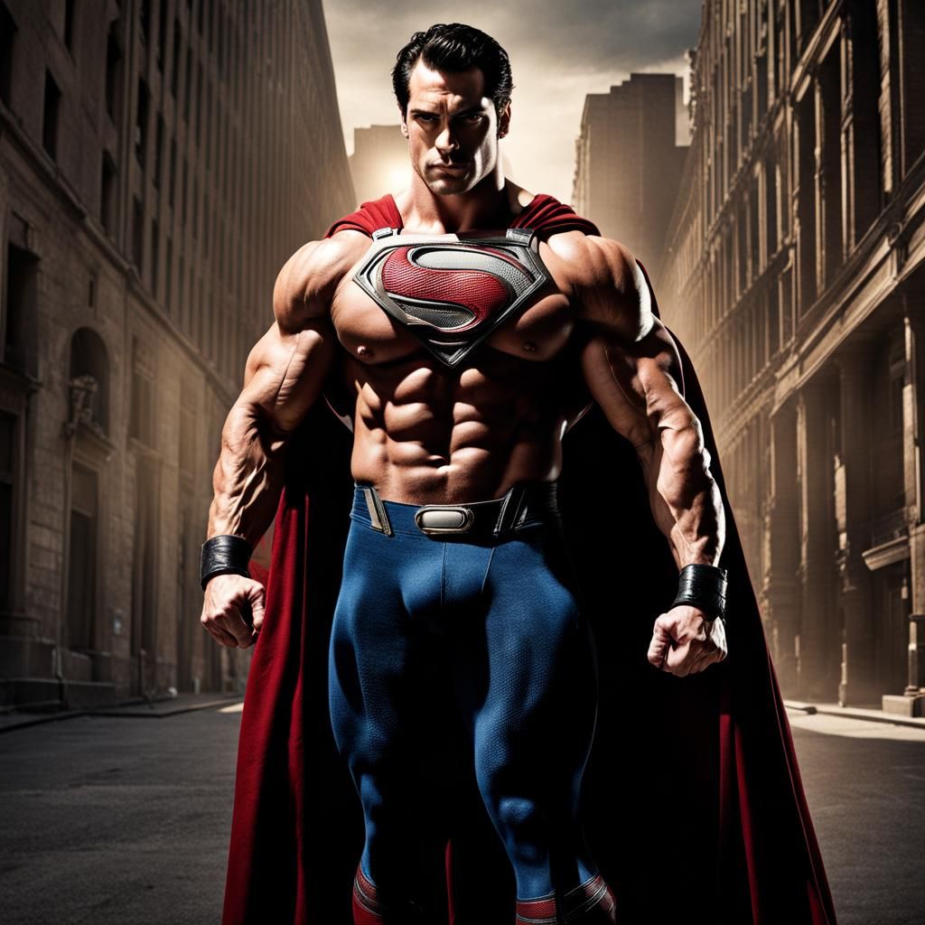 Henry Cavill as Bodybuilder in Photo Style