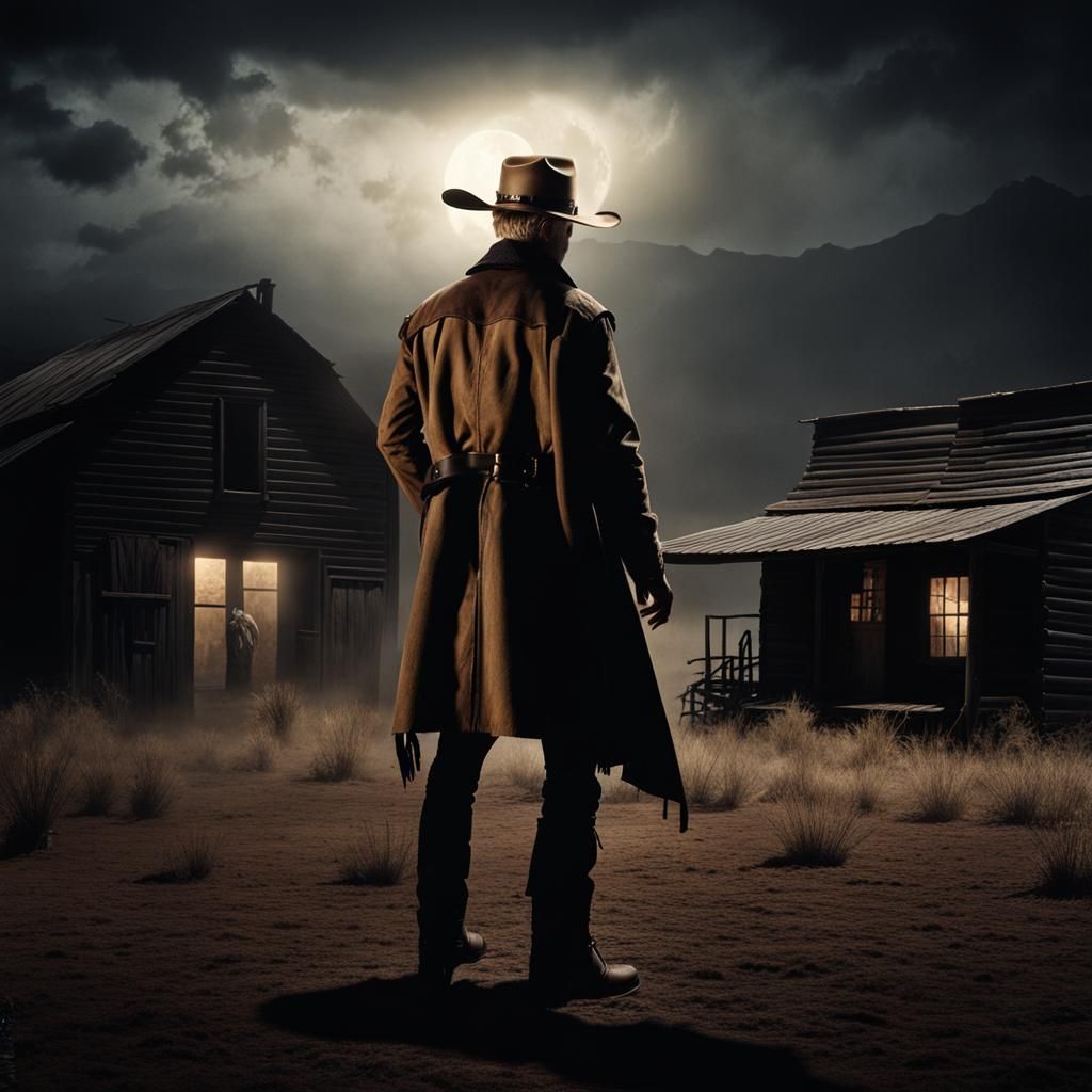 Cowboy's Vampire Encounter in the Old West