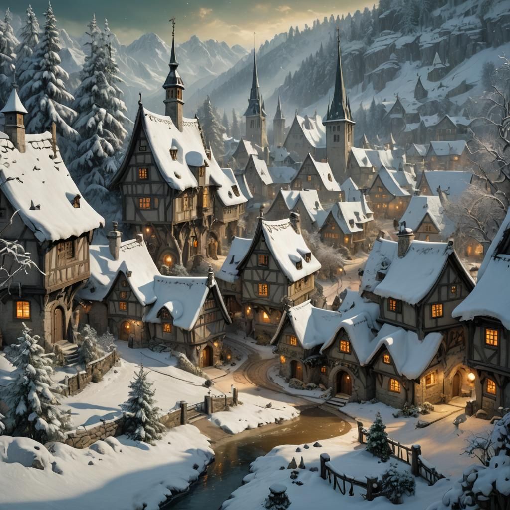 Snowy Village