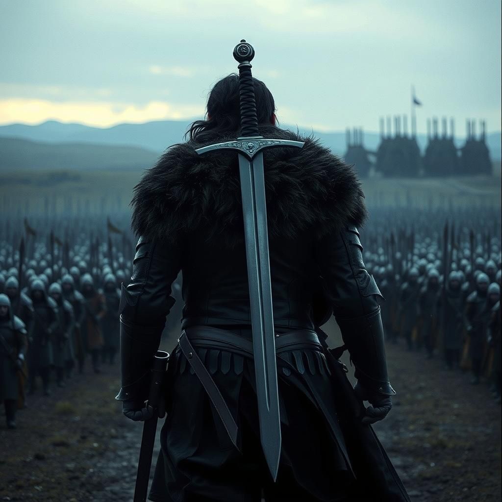 Jon Snow Marches to War: Epic Film Still