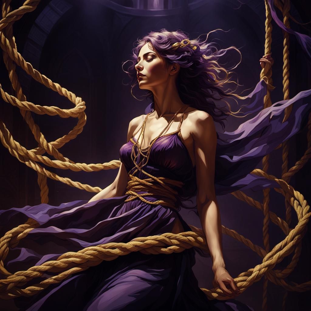 Sensual Dark Fantasy Art Nouveau Concept