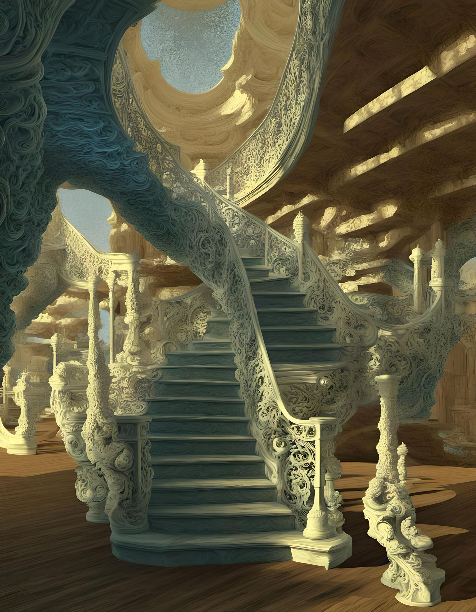Mandelbulb3Dv18 - Staircases