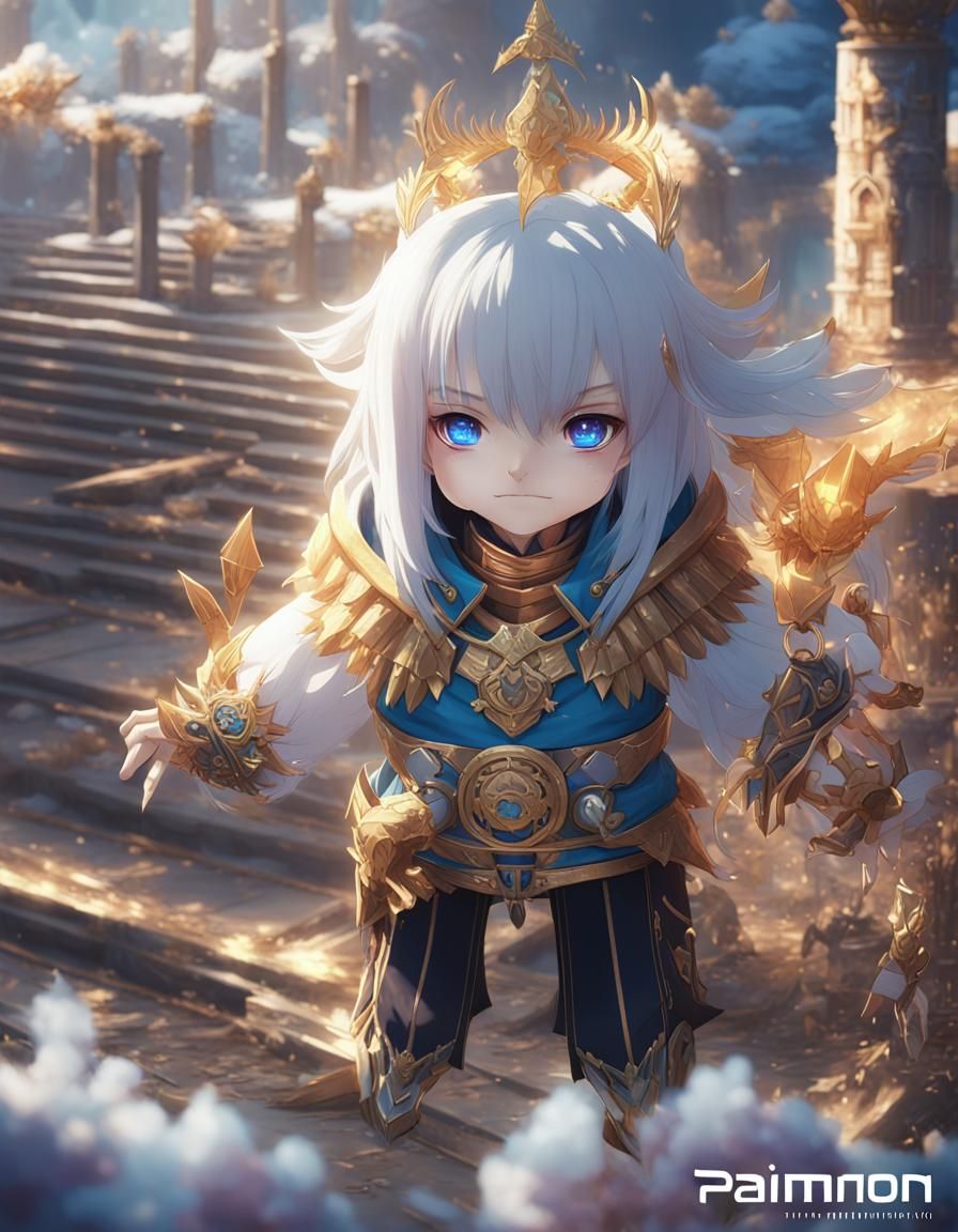 Detailed 3D Anime Art of Paimon