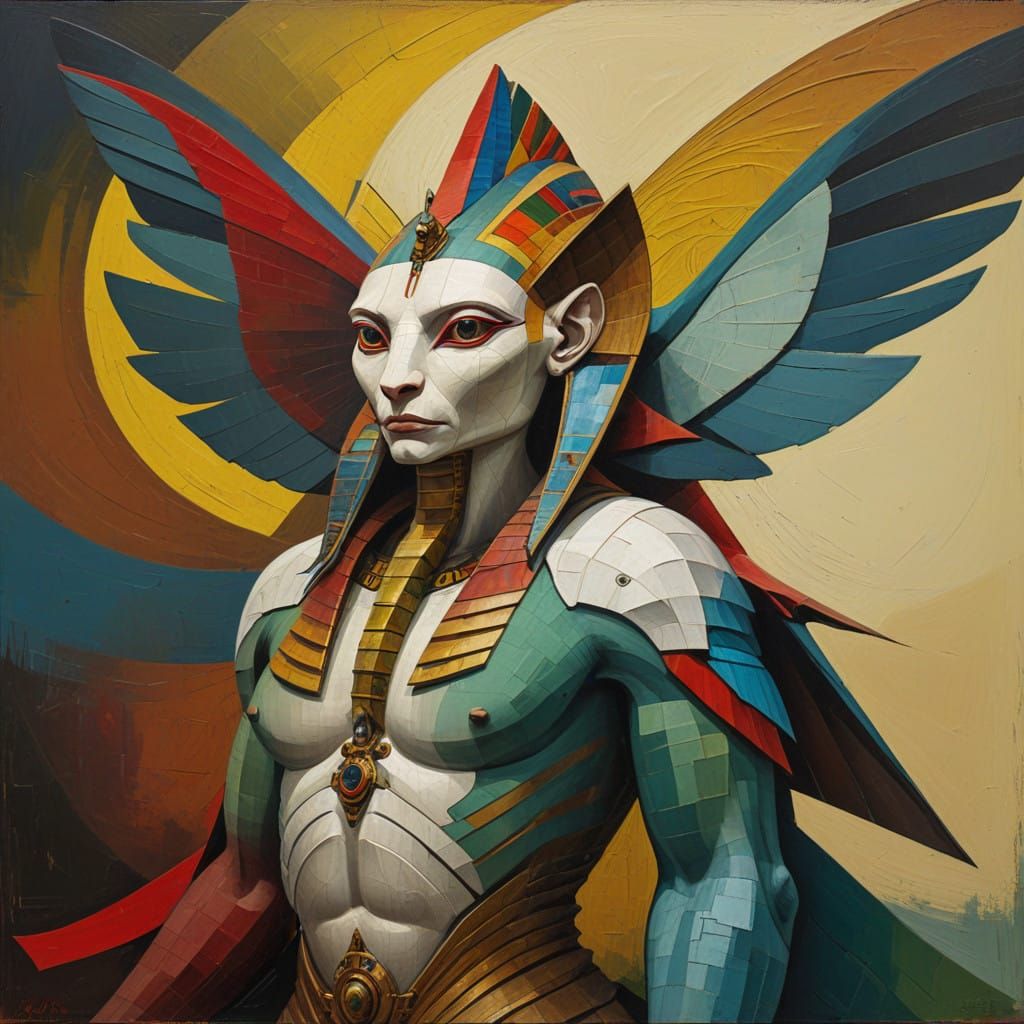 Boschian Giant Sphinx Masterpiece