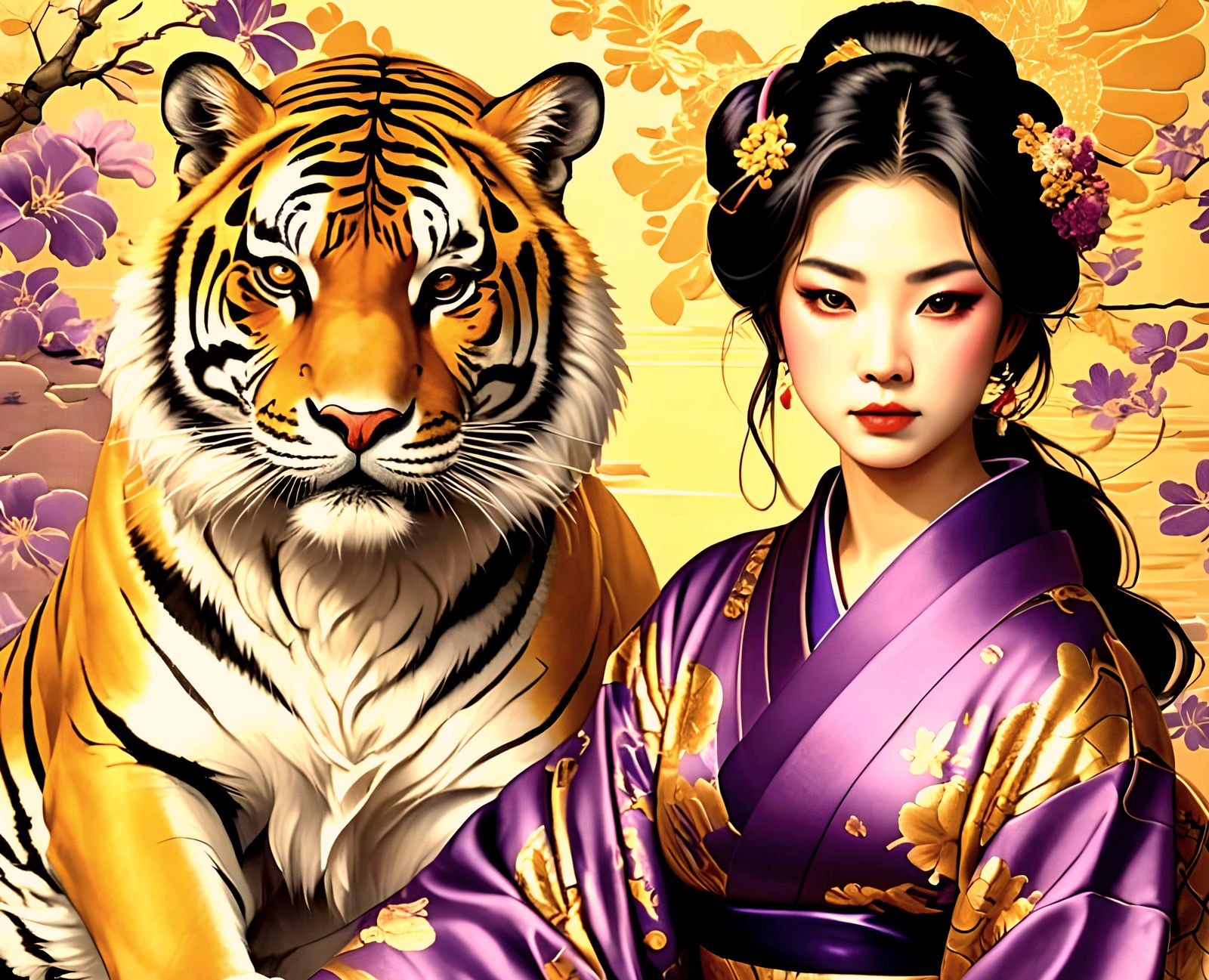 Geisha and her Tiger