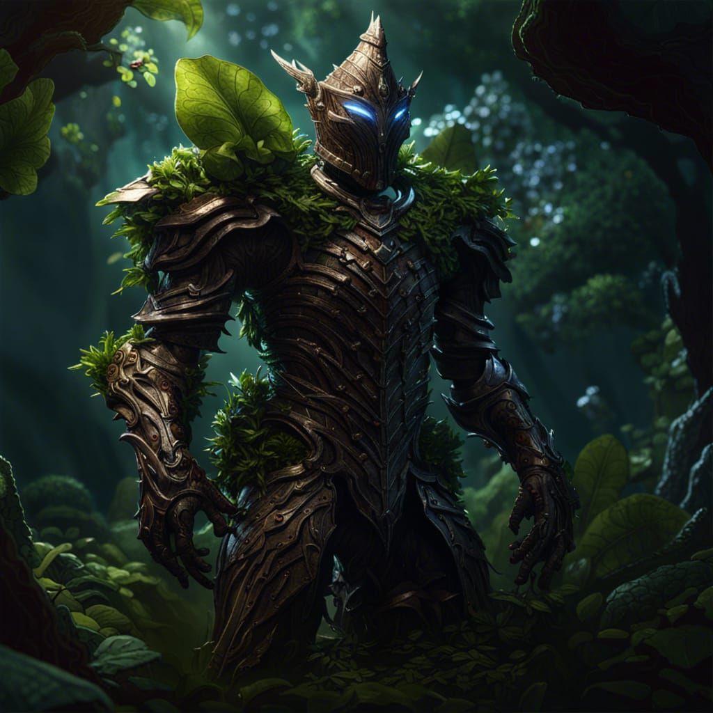 Armored Plant Knight Protecting Holy Grove