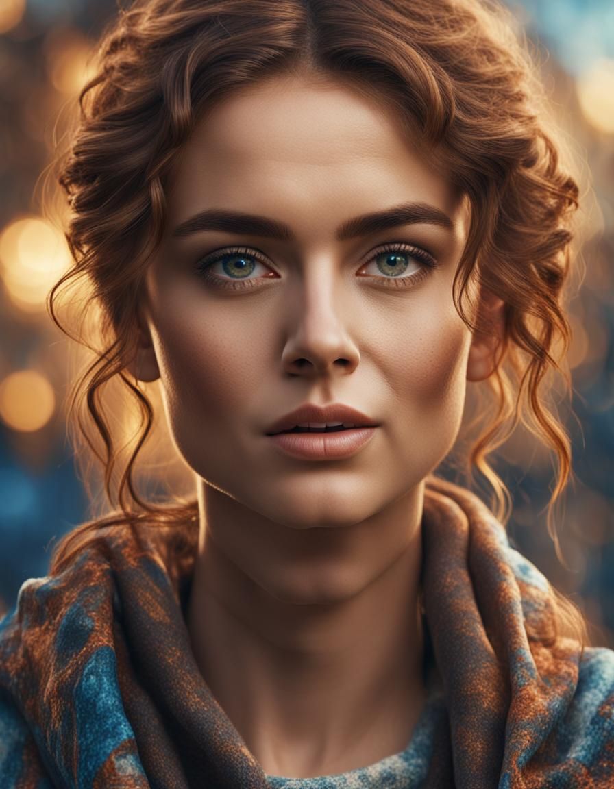 Beautiful Woman Portrait in 8k Resolution