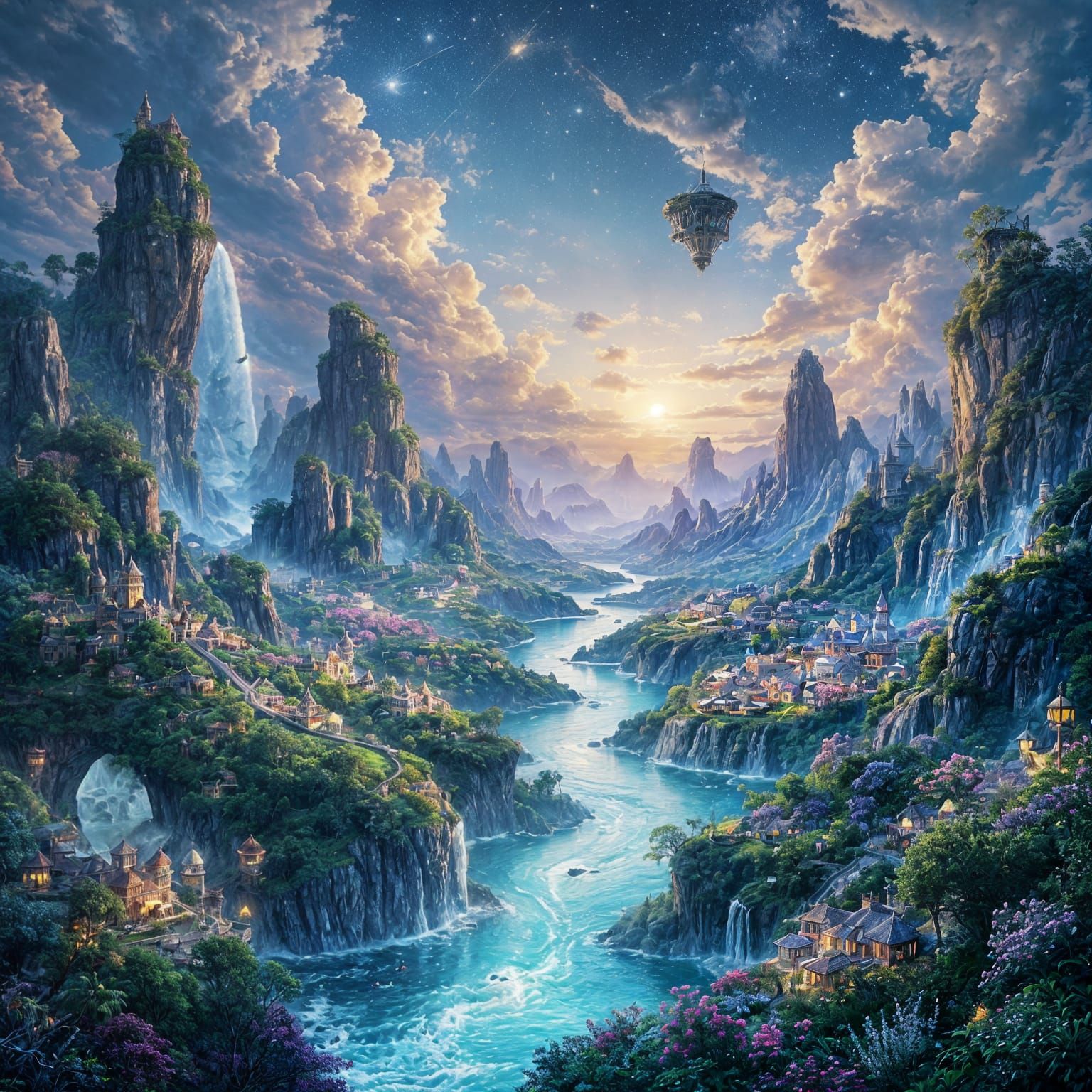 Enchanting Magical Realm Revealed by AI