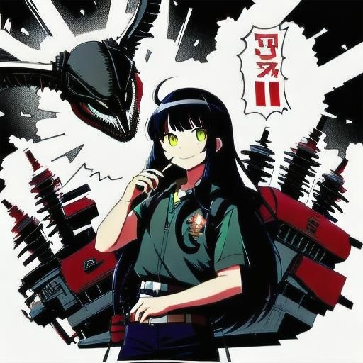 Cat Flips Off Xenomorph in Sci-Fi Scene