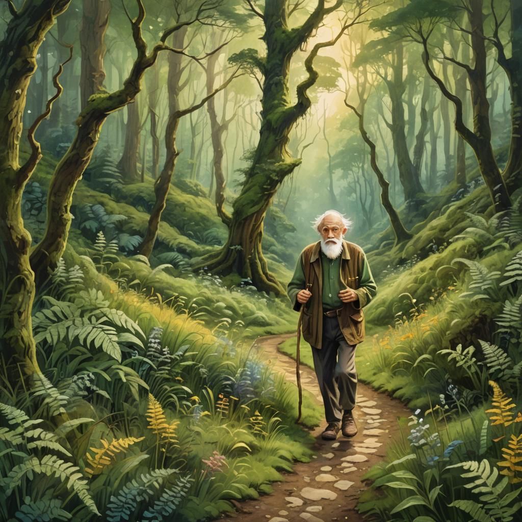 Whimsical Forest Meadow: An 8K Fantasy Illustration