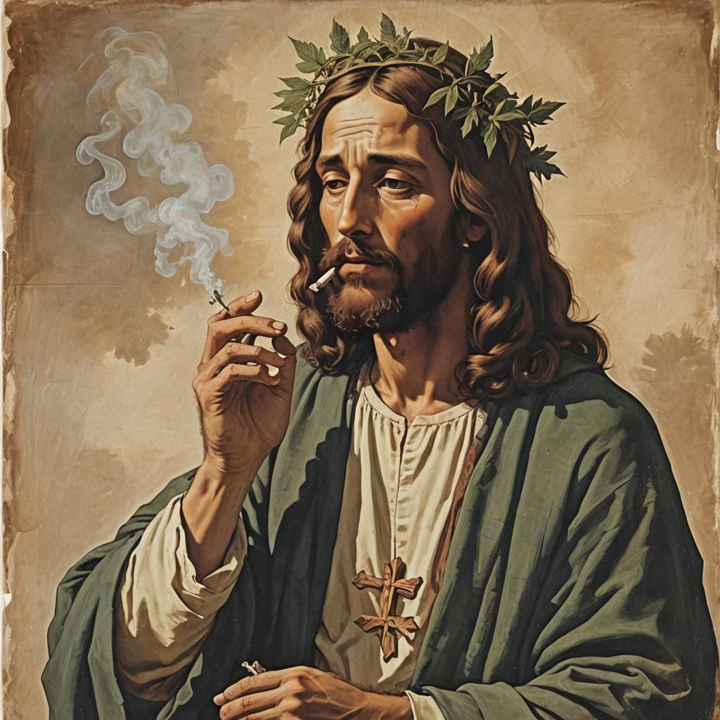 Jesus Smoking: An AI-Generated Image