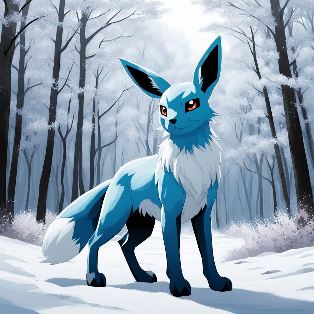 Ethereal Ice Pokémon in Winter Wonderland