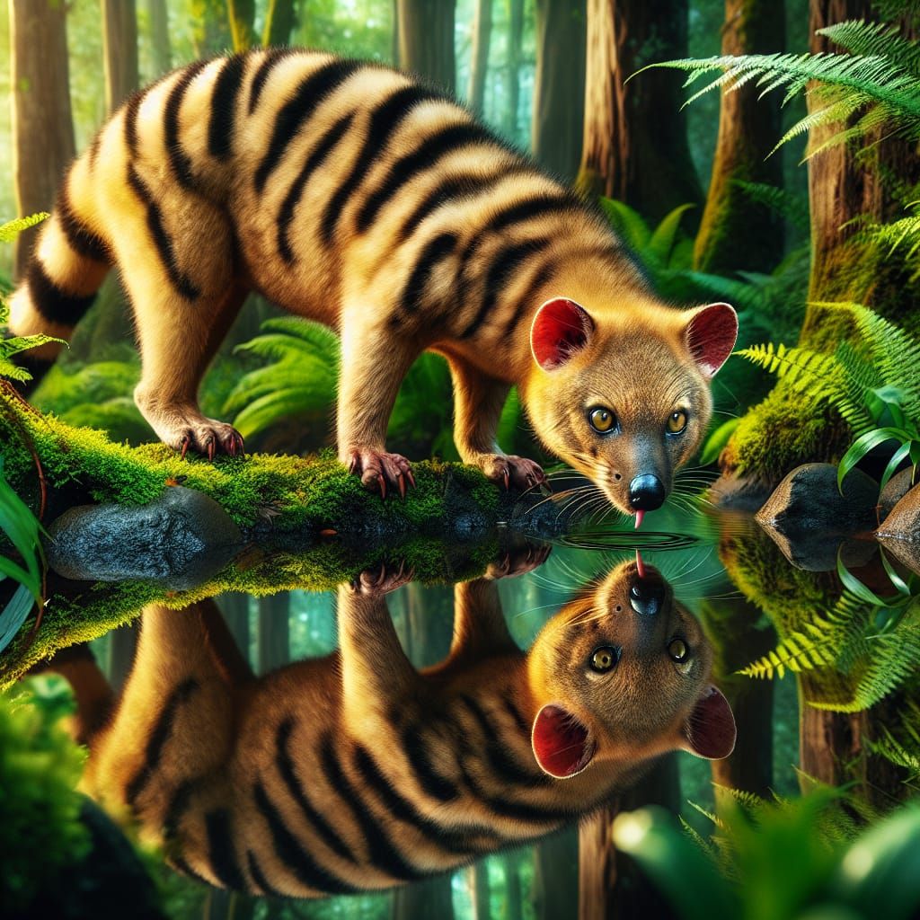 Thirsty Thylacine  (Tasmanian Tiger)