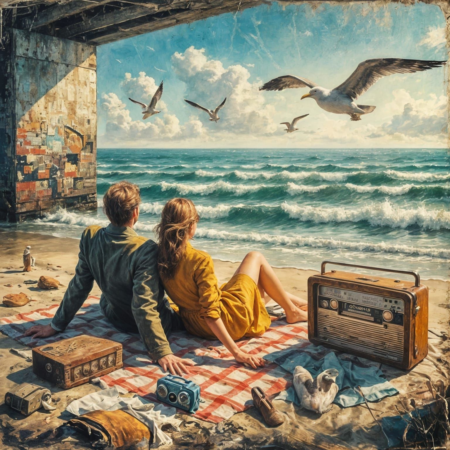 The Rolling Stones;
 Under the boardwalk, down by the sea, y...