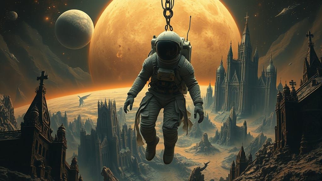 Surreal Space Odyssey in a Decaying, Biomechanical Orbit