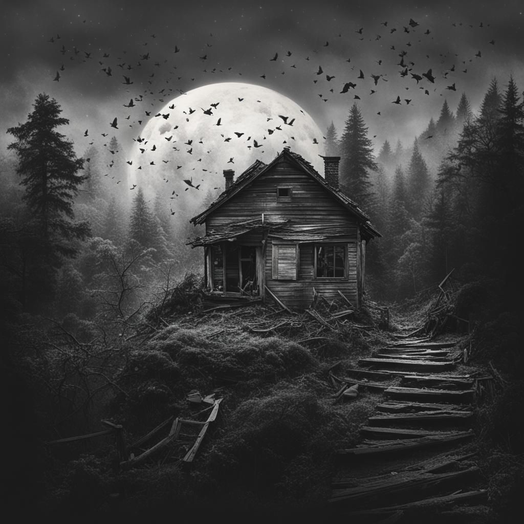 Abstract AI Art: Goodbye to Darkest Feelings