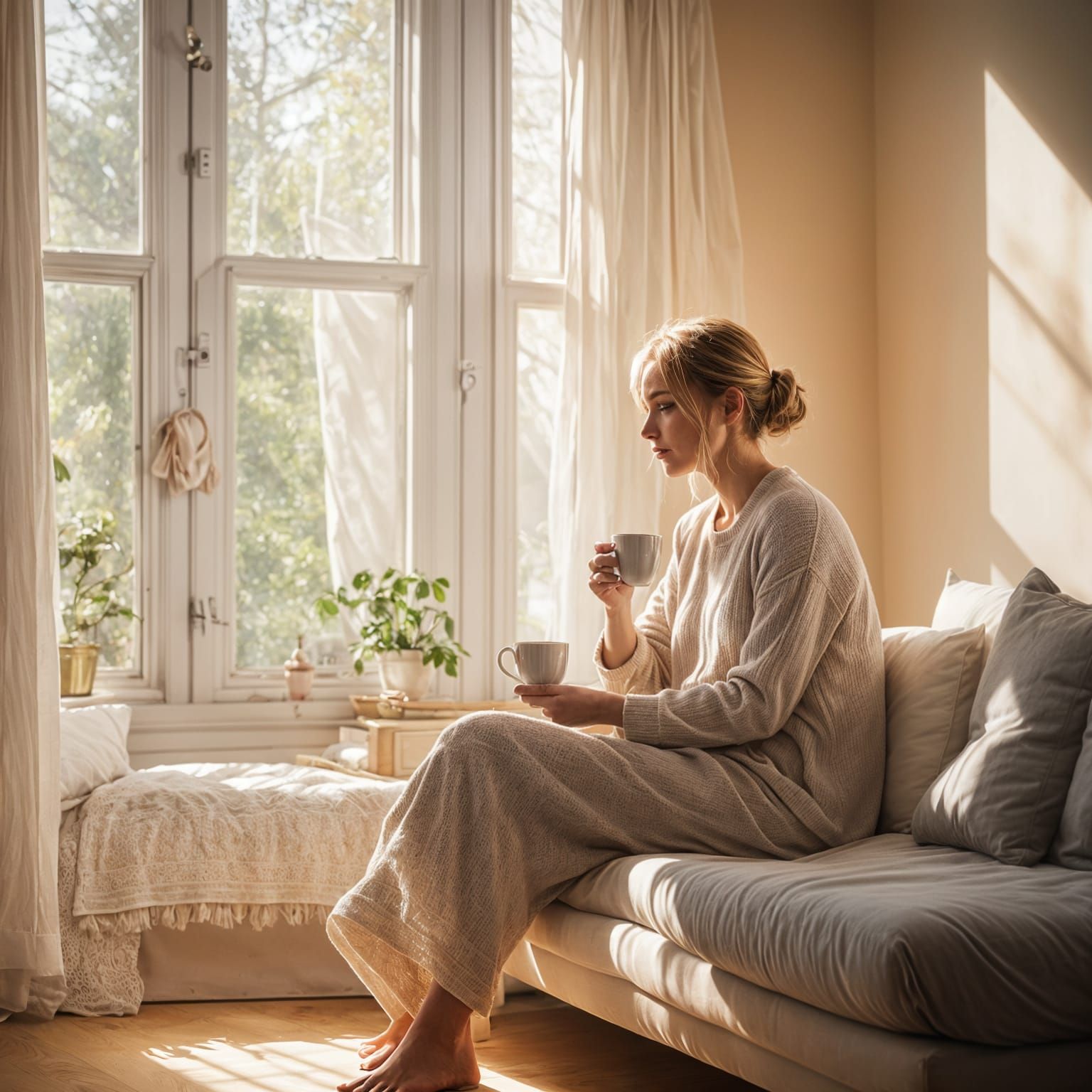 Surreal Sunday Morning Scene