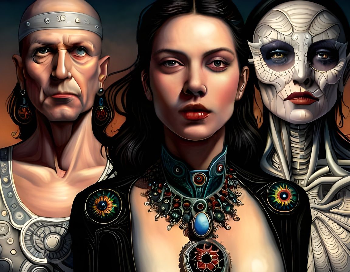 Biomechanical Spider with Cybernetic Implants