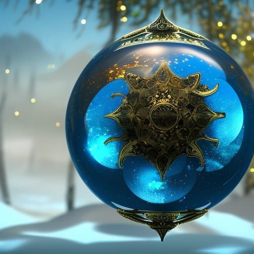 Crystal Decanters and Glass Ornaments in Detailed Painting