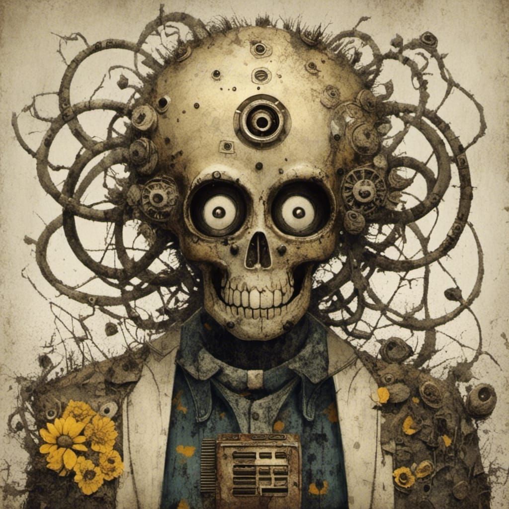 Punk Rock Concert Poster from 1979 in Mixed Media