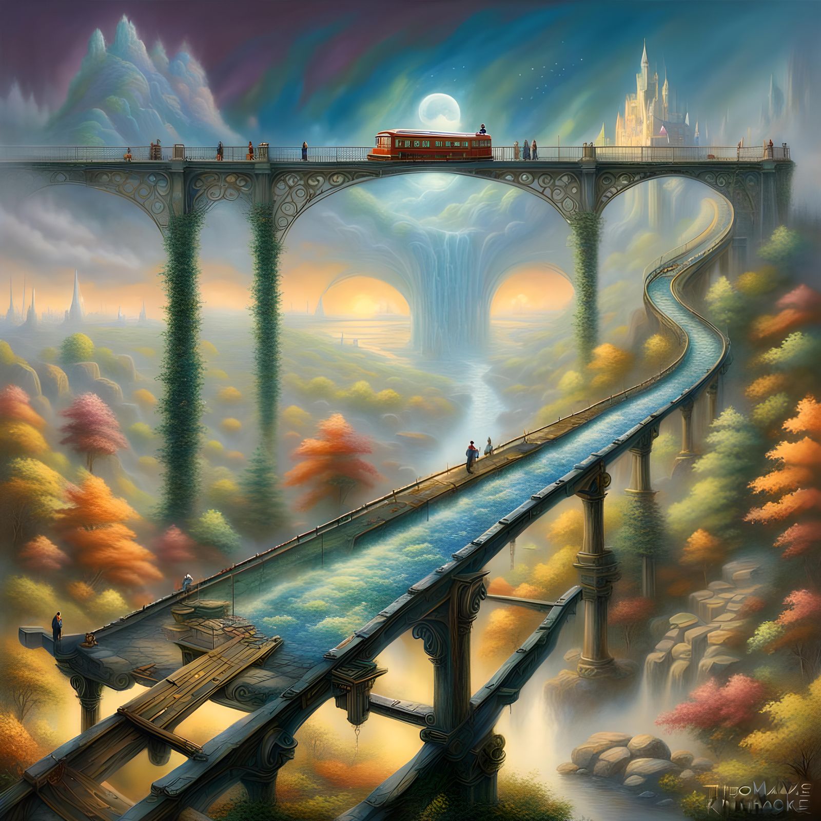 Ethereal Conveyor Belt of Time in Fantasy Style