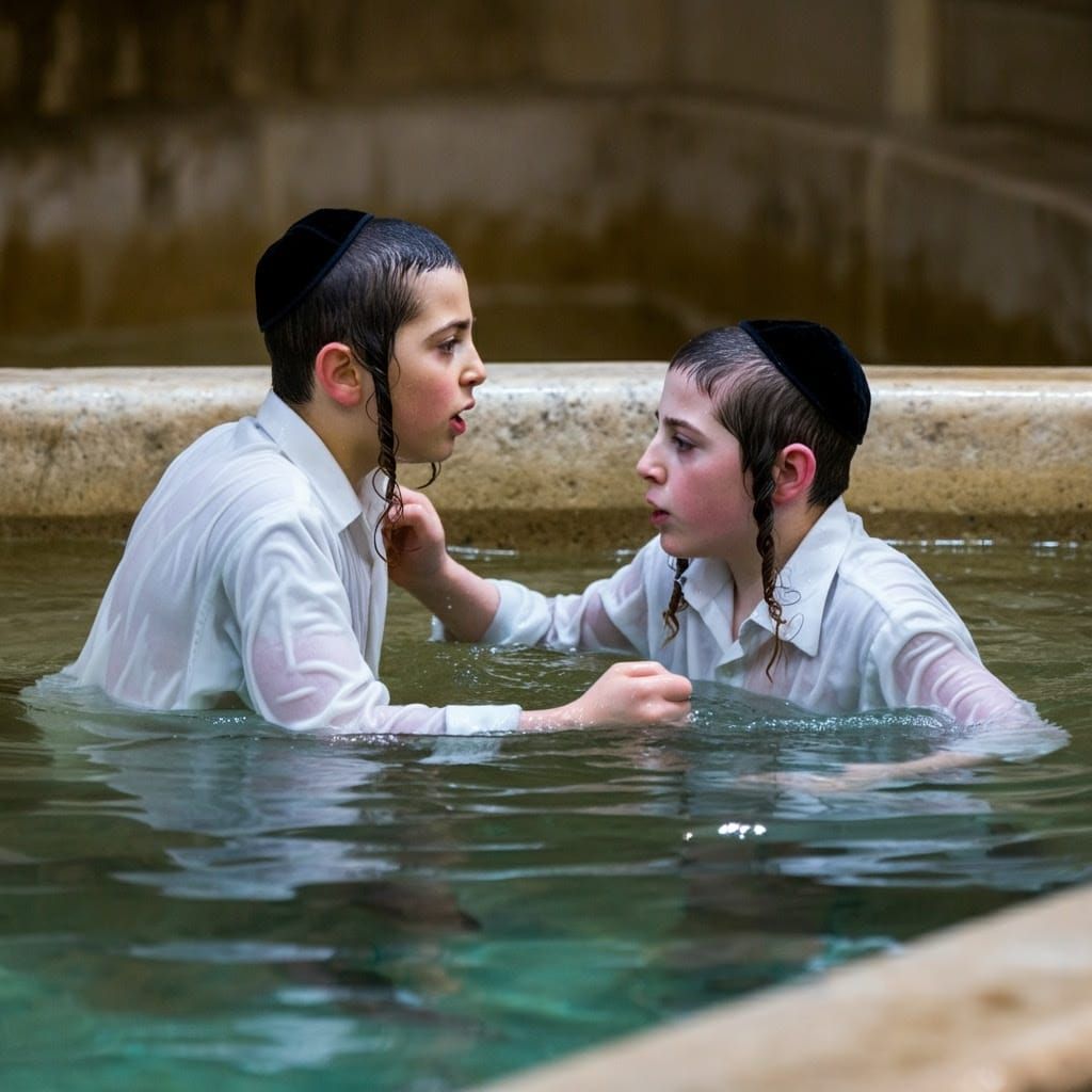 Turbulent Haredi Youth in a Sacred Bath