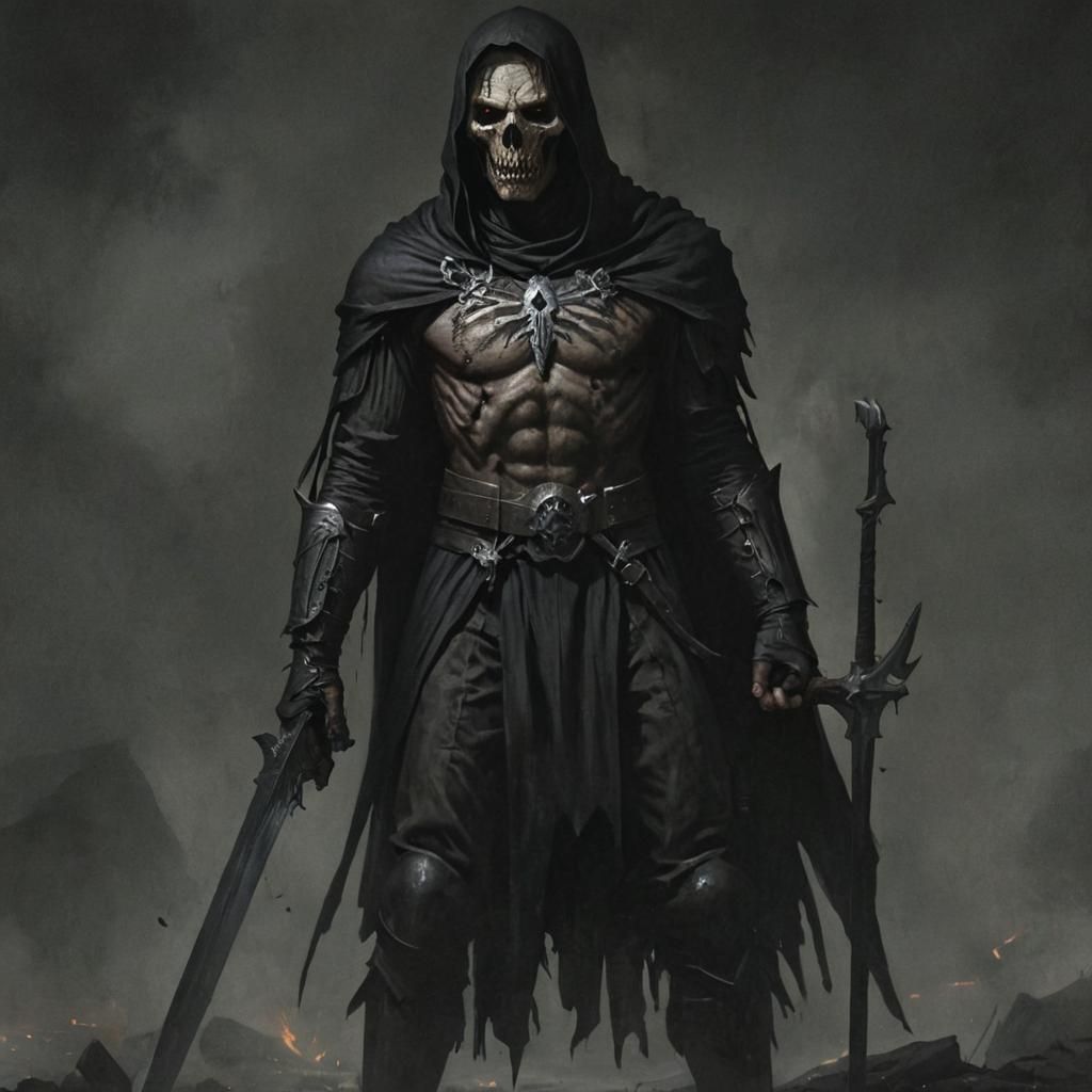 Grimdark Portrait in Gothic Art Style