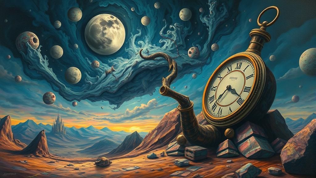 Dreamlike Surrealscape in Vivid Digital Art Style