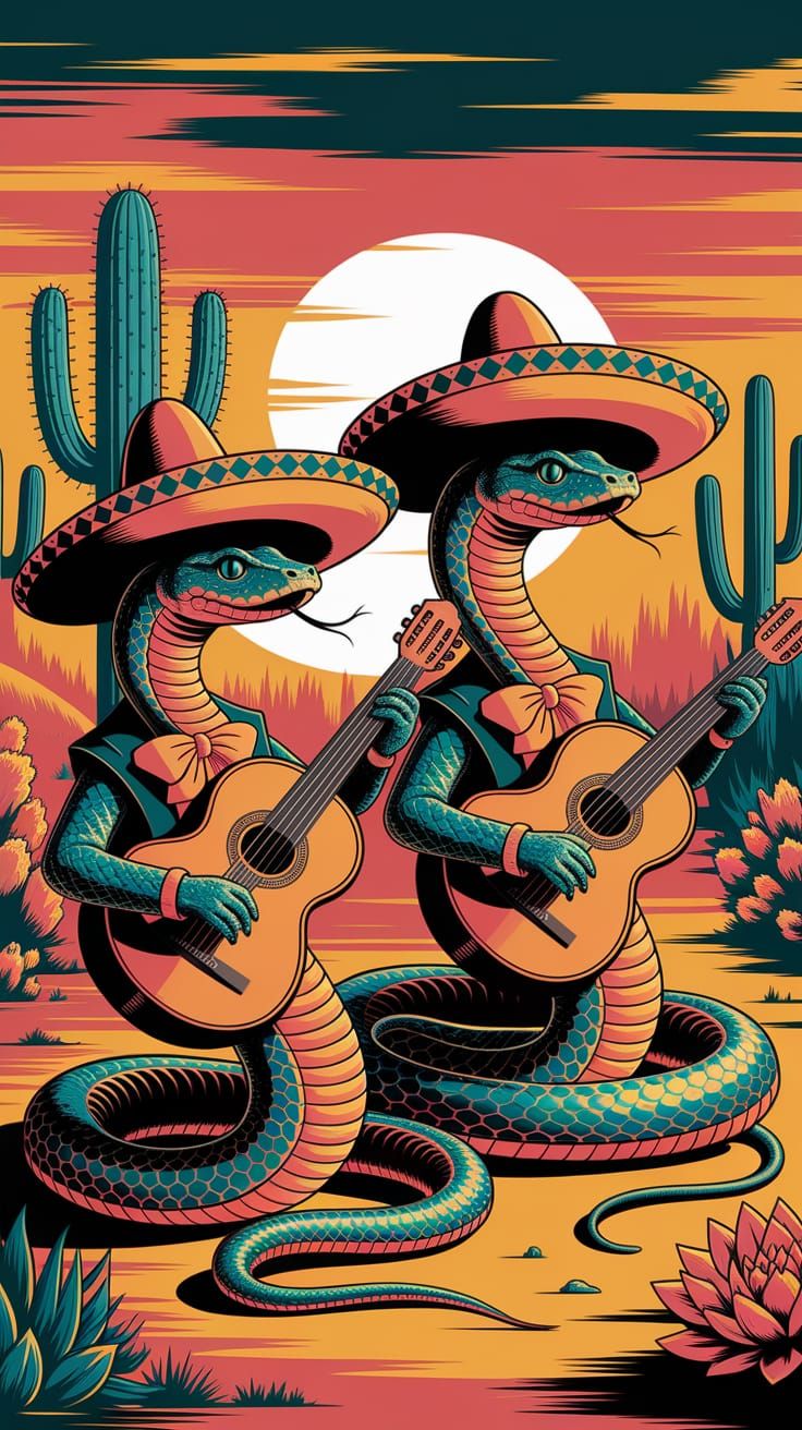 Serpent Mariachi Band at Sunset