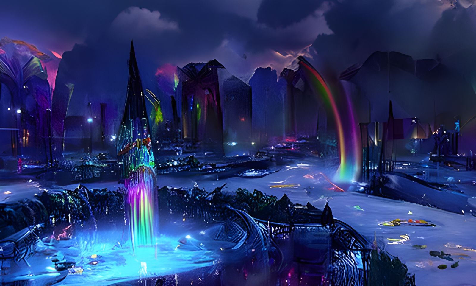 Magical Rainbow city of Arcane Magic