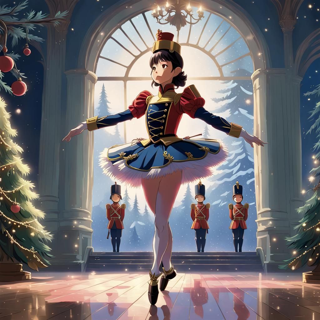 Fairy Nutcracker Soldier in Studio Ghibli Style