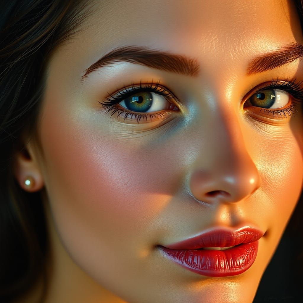 Realistic Portrait of a Gorgeous Woman