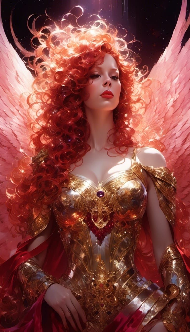 Gorgeous Redhead Queen: A Digital Masterpiece