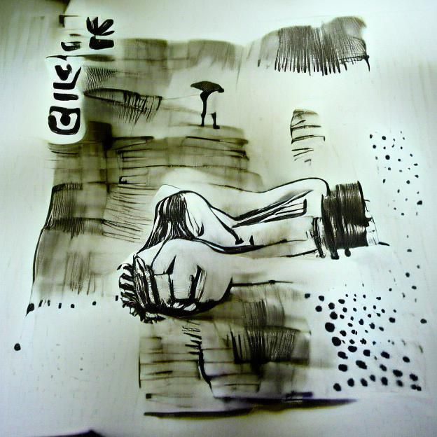 AI Generated Ink Drawing