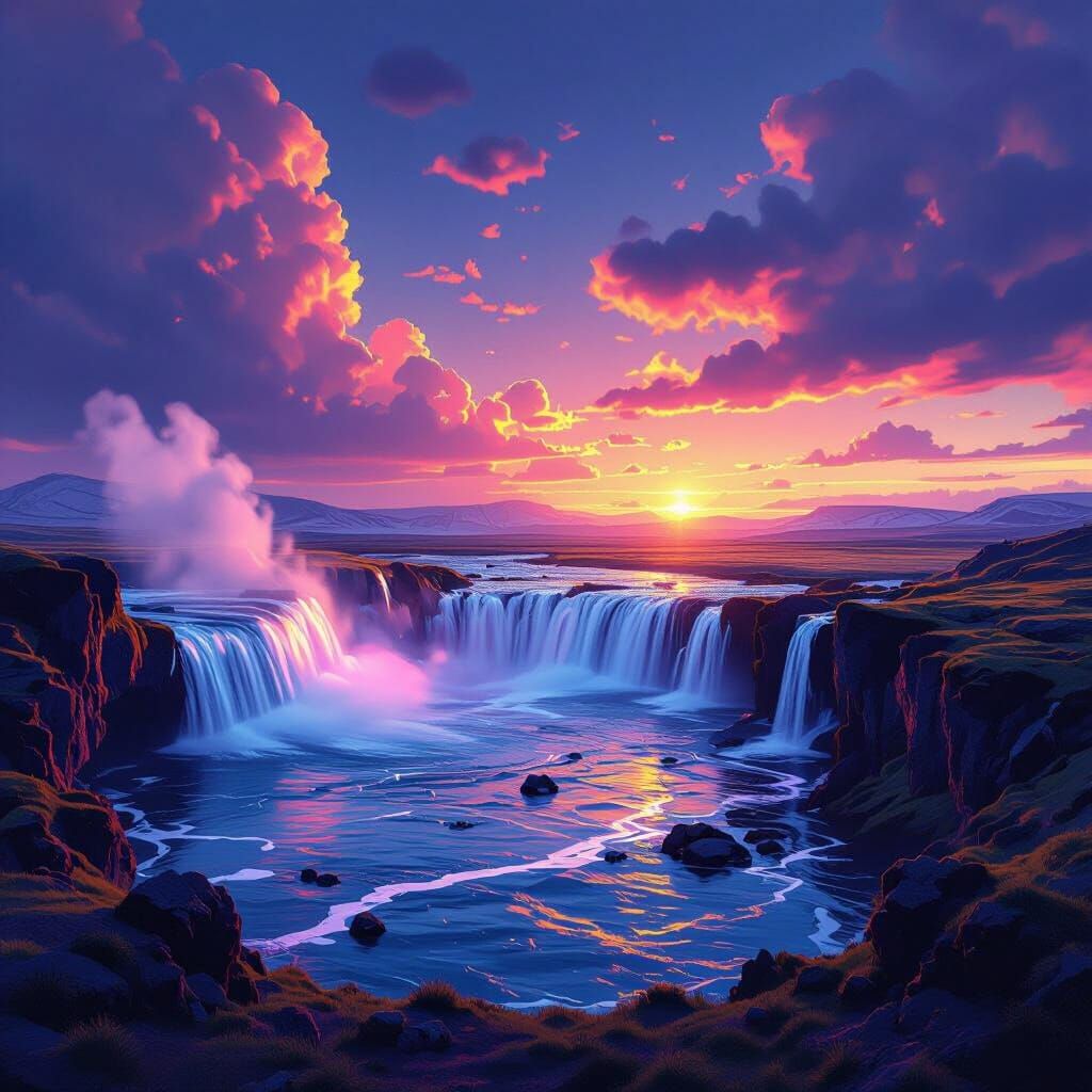 Cyberpunk Iceland Golden Circle: Geysers, Waterfalls, and Pa...