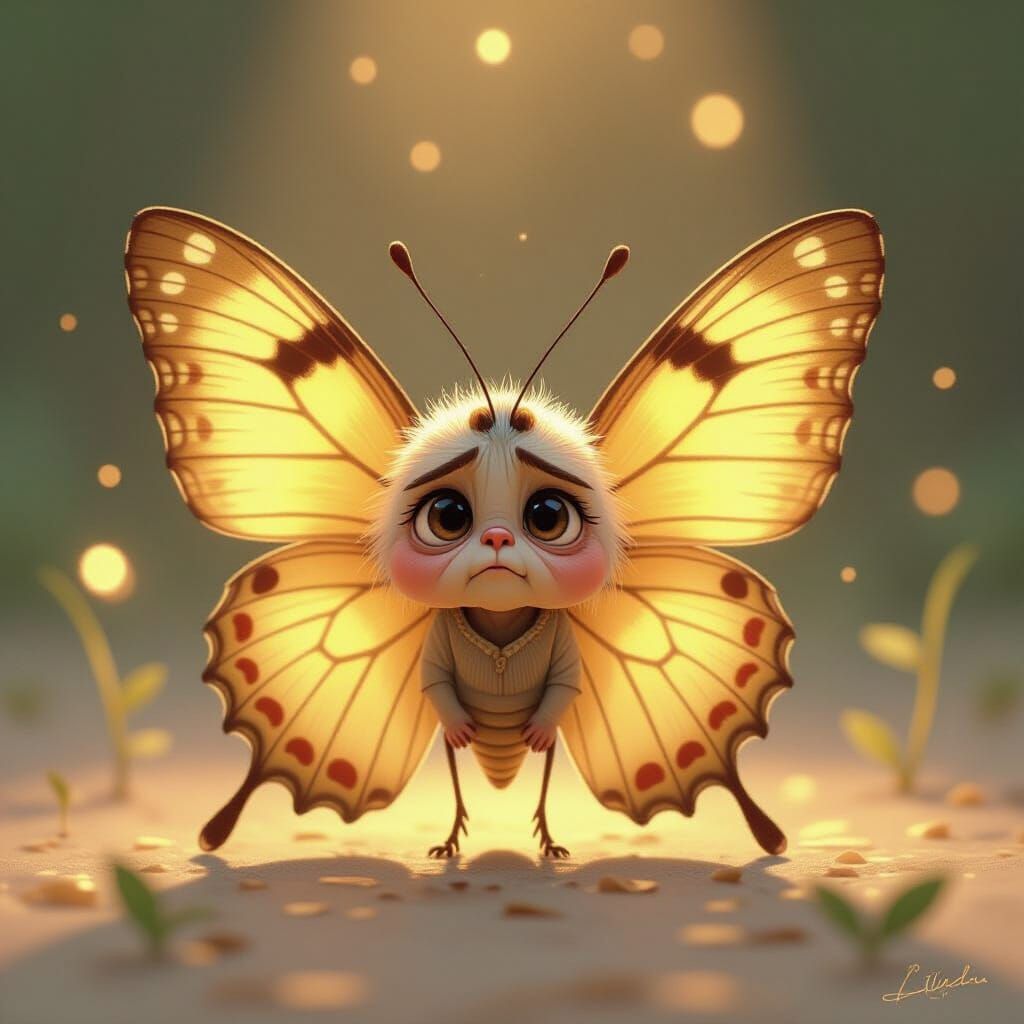 Confused Butterfly with Intricate Wings in Digital Painting ...