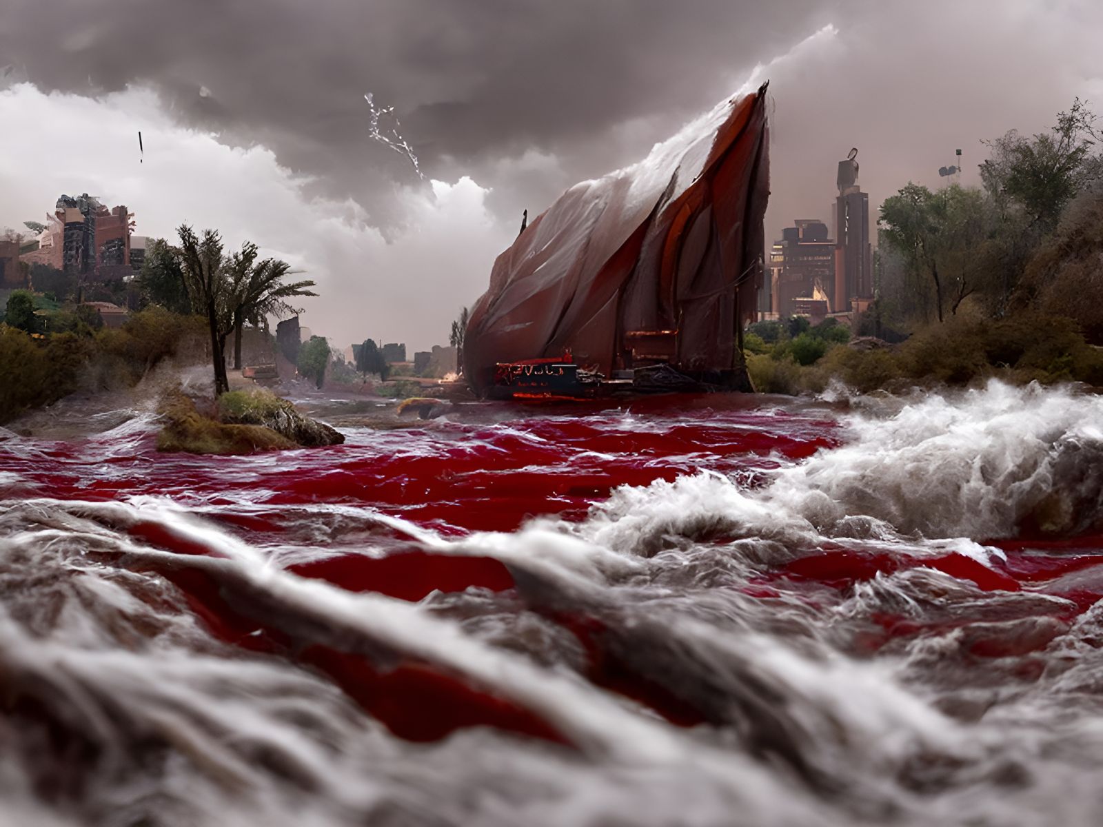 And The Rivers Ran Red With Blood