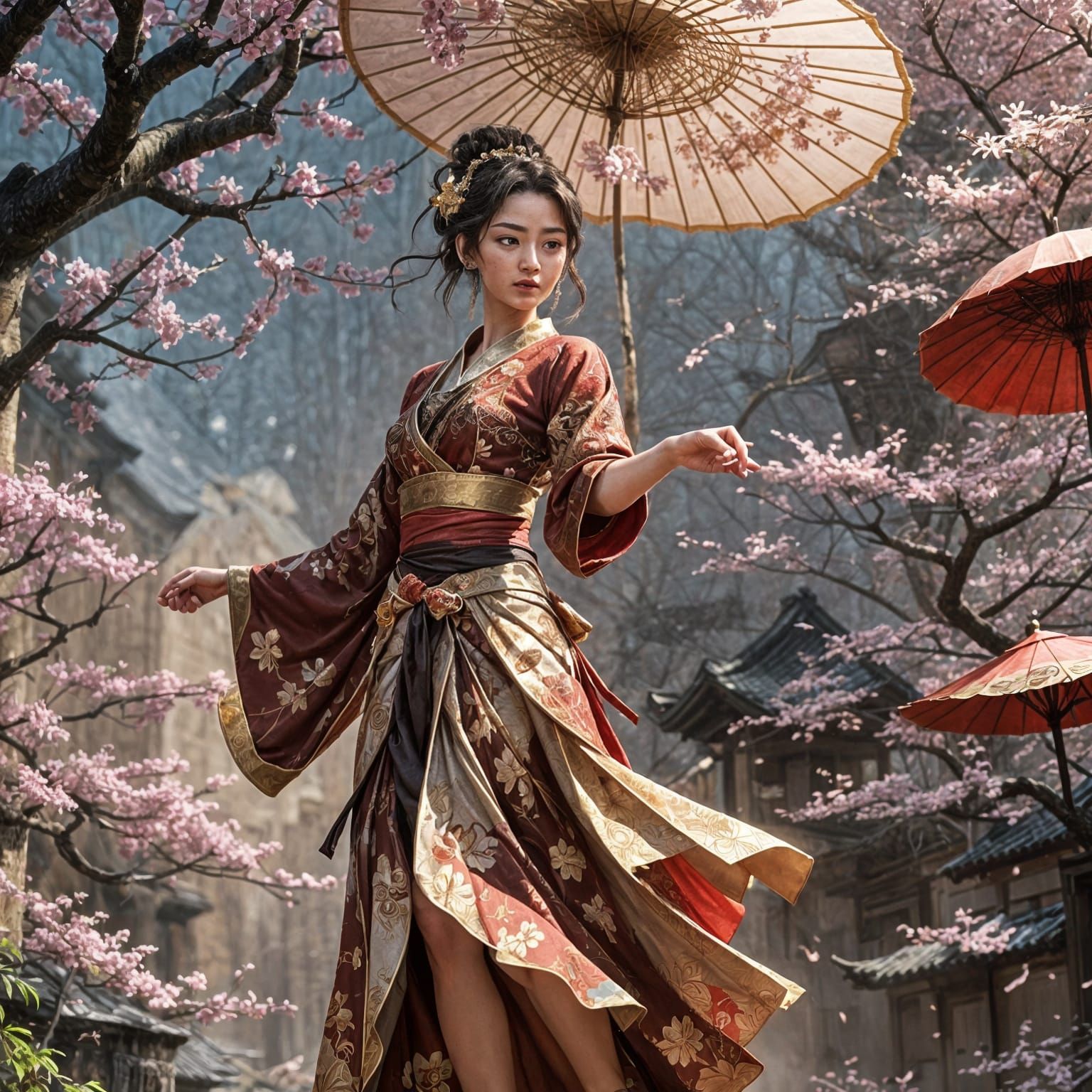 Mystical Dancer Mei: Ethereal Character Design