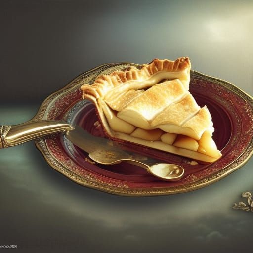 Apple Pie Still Life: Digital Matte Painting