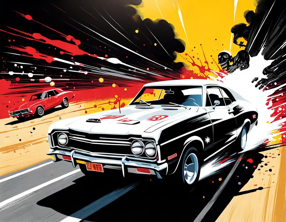 Death Proof: Realistic Movie Poster in Action Style