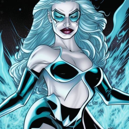 Killer Frost: Comic Book Art Illustration