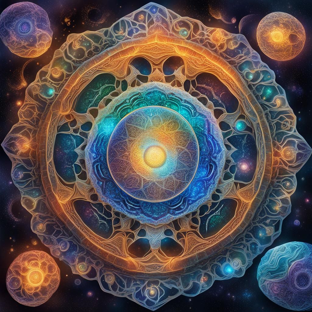 Cymatics Healing Music and DNA Repair Illustration
