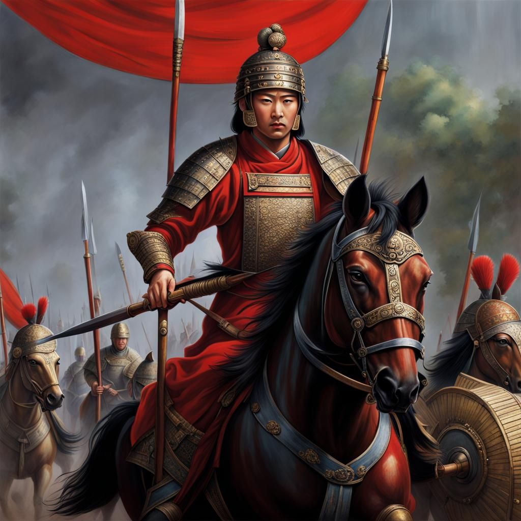 Ancient Chinese army, Eastern Zhou Dynasty, riding into battle
