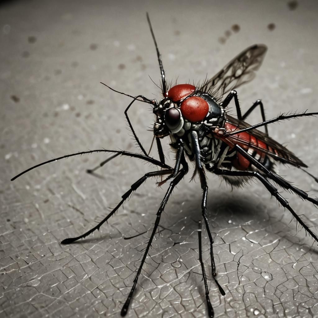 Expressive Close-Up of Man Smashing Mosquito